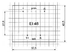 Print Layout - EI48 Transformer